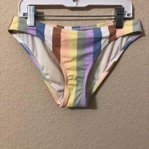 Xhilaration Bikini Bottom Striped Cheeky